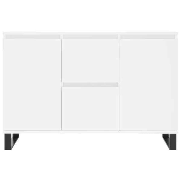 Maison Exclusive - Buffé vit 101,5x35x70 cm ingenjörsträ