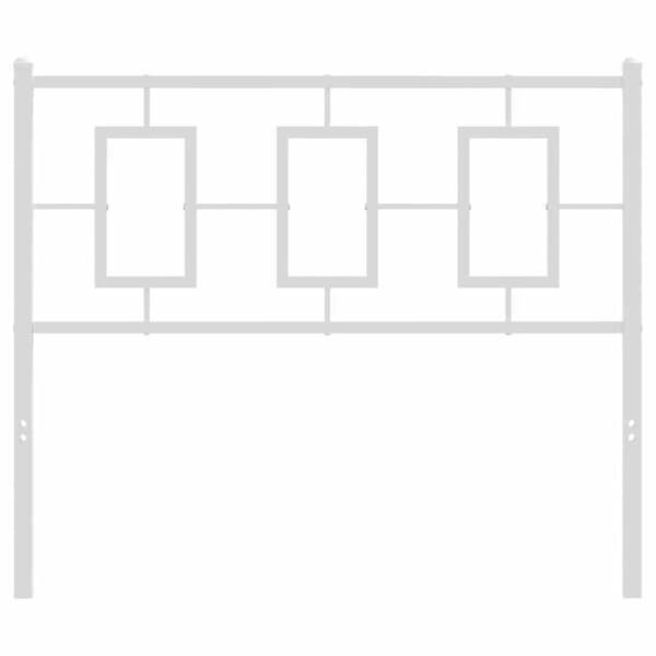 Maison Exclusive - Erstatnings hovedgærde metal hvid 100 cm