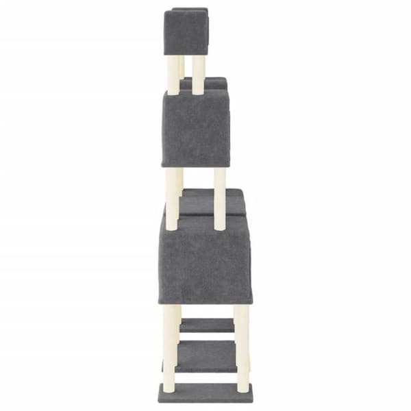 Maison Exclusive - Kattträd med sisal klöstrumpor Mörkgrå 199 cm Mörkgrå