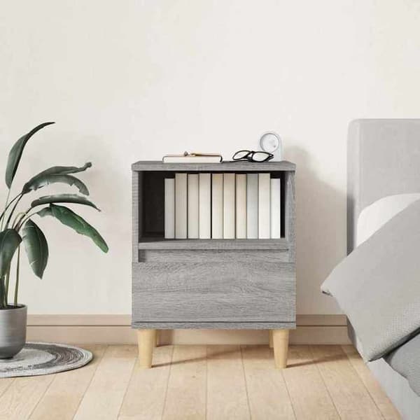 Maison Exclusive - Nattens bord Sonoma grå 40x35x50 cm