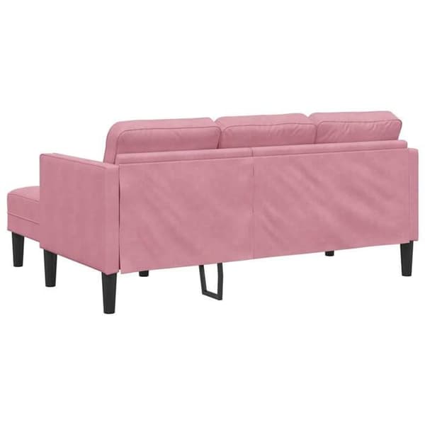 Modulär sektionell soffa - EXKLUSIV HEM - Modulär soffa - Rosa - Polyester sammet - Ingenjörsträ Ros