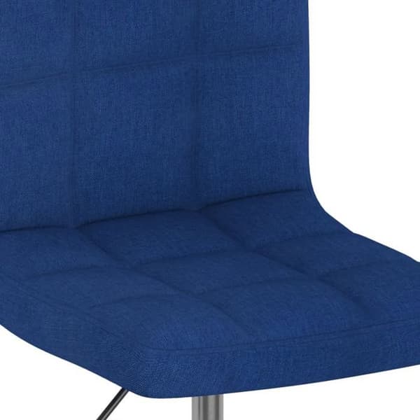 Maison Exclusive - Snurrande matstolar set om 6 blå tyg