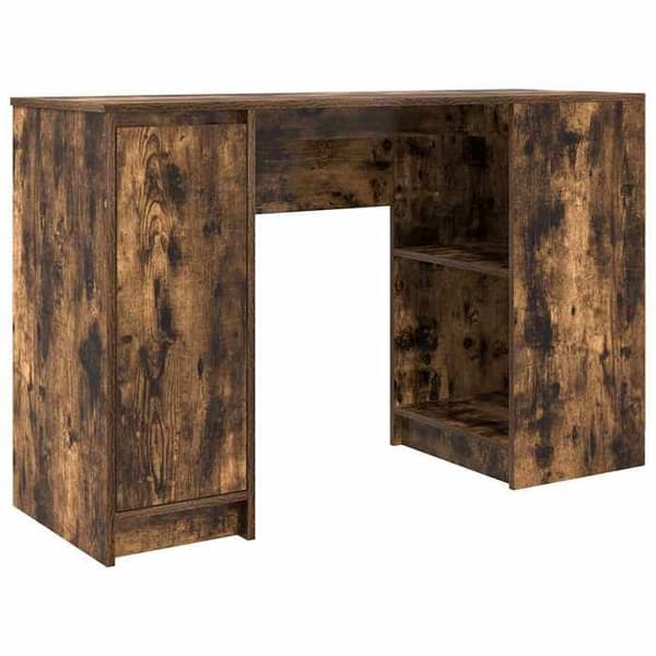 Maison Exclusive - Røget egetræ skrivebord 120x42x76 cm ingeniørtræ