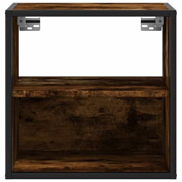 Maison Exclusive - Väggmonterade sängbord 2 st Rökt ek 40x31x39,5 cm