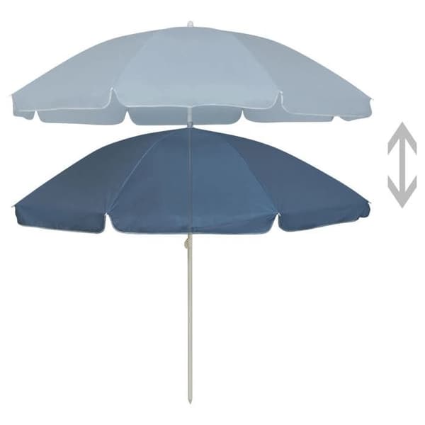 Maison Exclusive - Blå strandparasol 240 cm blå