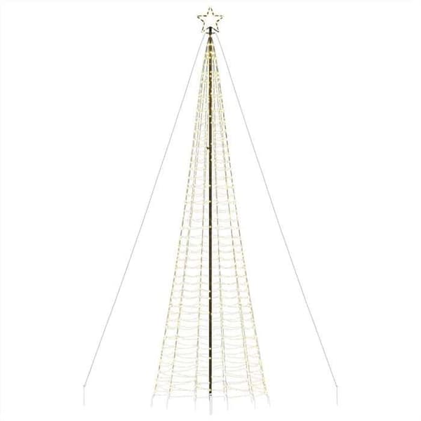 Juletræ - EKSKLUSIV HUS - 1534 LED - 500 cm - Varm hvid - 8 lys effekter Vit varm