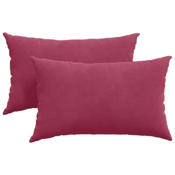 Maison Exclusive - Sohvatyynyt 2 kpl Sametti Bordeaux 50 x 30 cm Röd Bordeaux