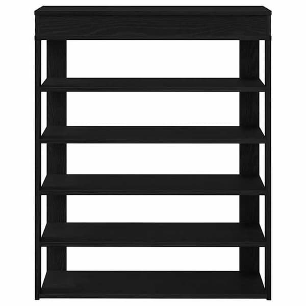 Maison Exclusive - Skohylde sort 80x30x98 cm ingeniørtræ