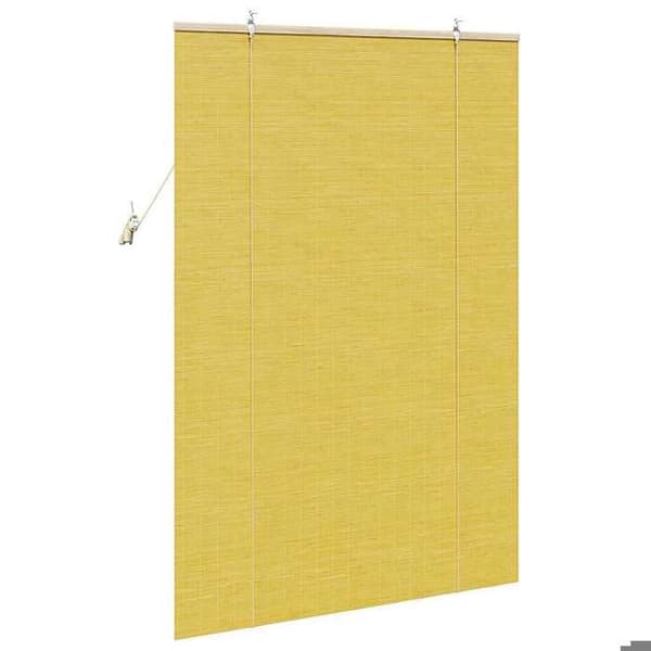 Maison Exclusive - Rullgardin Gul 110 x 160 cm Bambus Gul