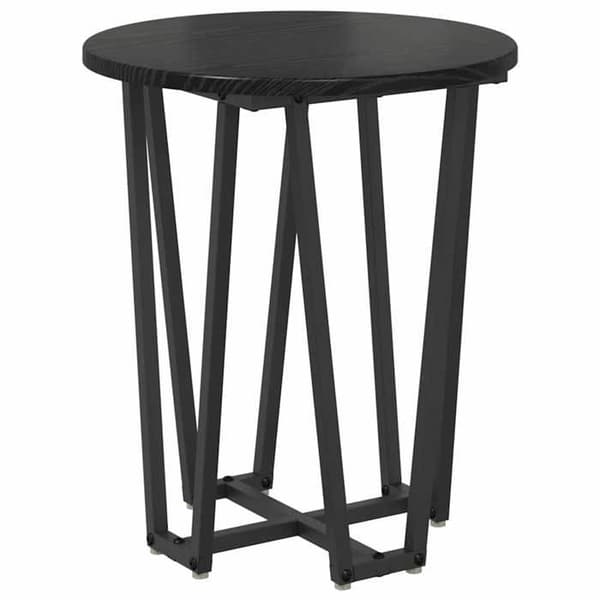 Maison Exclusive - Sæt af 2 sideborde, Sort eg 50 x 50 x 50,5 cm svart ek