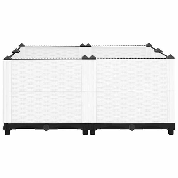 Maison Exclusive - Hög säng 80x80x38 cm Polypropylen Vit