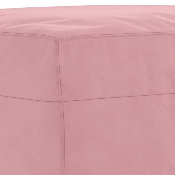 Maison Exclusive - 3-delars soffgrupp med kuddar i rosa sammet
