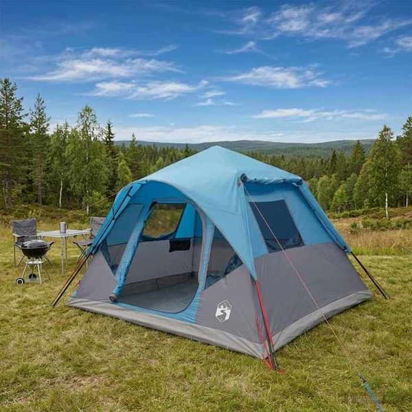Snabbtält - EXKLUSIVT HUS - 305 x 275 x 190 cm - Polyester & stål - Blå - Fällbar, vattentät