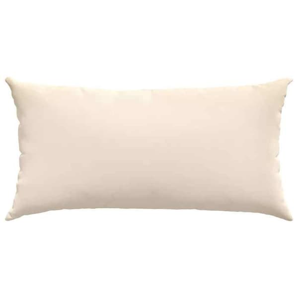 Soffkuddar - EXKLUSIVT HEM - Set om 2 stycken - 80 x 40 cm - Beige - Dragkedjeöverdrag - Polyester beige