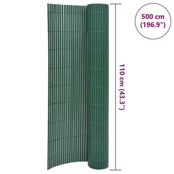 Maison Exclusive - Kaksoispuoleinen puutarhakatto 110x500 cm Vihreä Grön