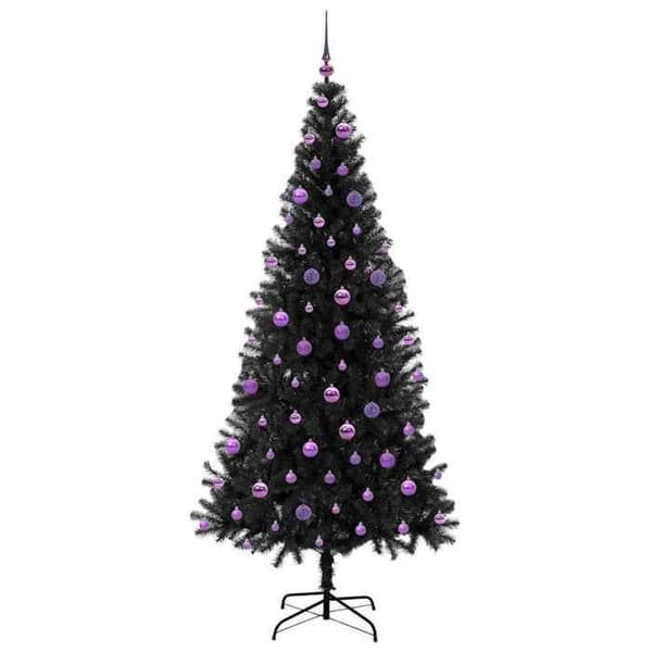 Maison Exclusive - Musta joulukuusi 210 cm PVC