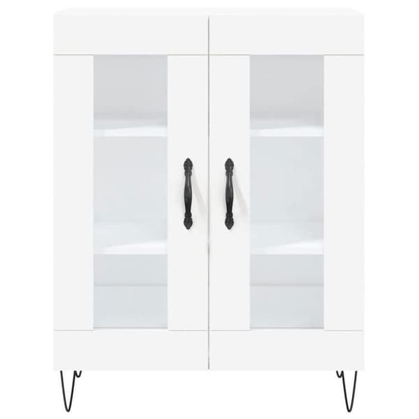 Maison Exclusive - Vit buffé 69,5x34x90 cm ingenjörsträ