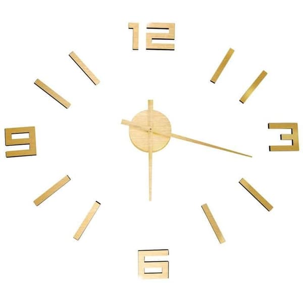 Maison Exclusive - Väggklocka 3D Modern Design Guld 100 cm XXL