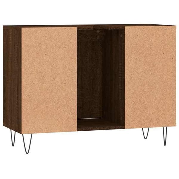 Maison Exclusive - Badeværelsesskab i brunt egetræ 80x33x60cm ingeniørtræ