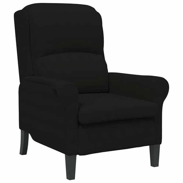 Maison Exclusive - stol Sort 76 x 94 x 102 cm Mikrofiber