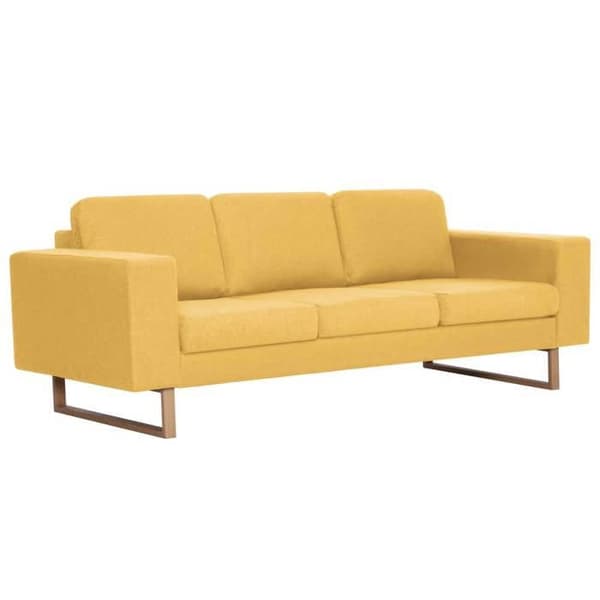 Maison Exclusive - 2-delars soffgrupp i gul tyg Gul
