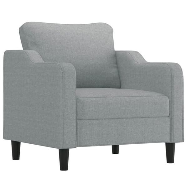 Maison Exclusive - Sæt af 3 sofaer med puder Lys grå Stof