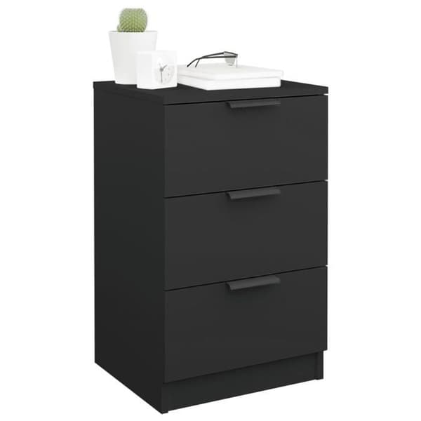 Maison Exclusive - Natborde 2 stk sort 40x36x65 cm Svart