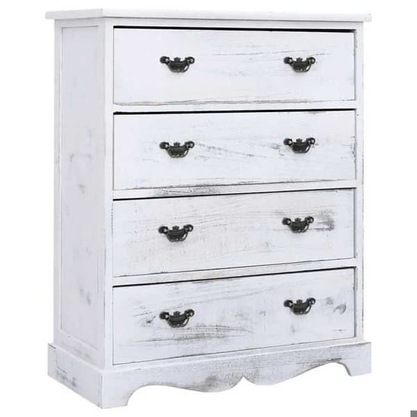 Dressoir - Maison Exclusive - Hvid - 4 skuffer - 60x30x75 cm Vit