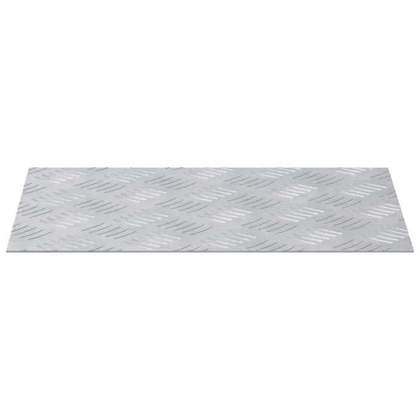 Maison Exclusive - Nez de marche 2 pc 40 x 30 cm Silver Aluminium Rektangulär