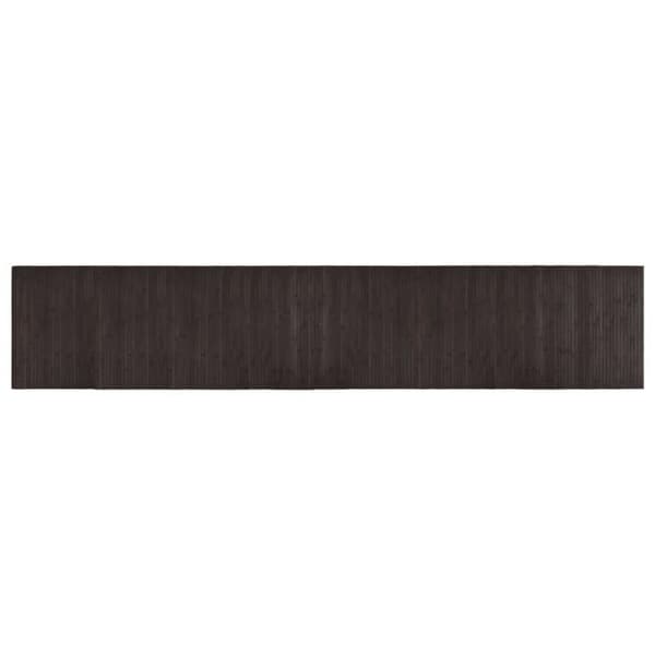 Maison Exclusive - Mörkbrun rektangulär matta 60x300 cm bambu
