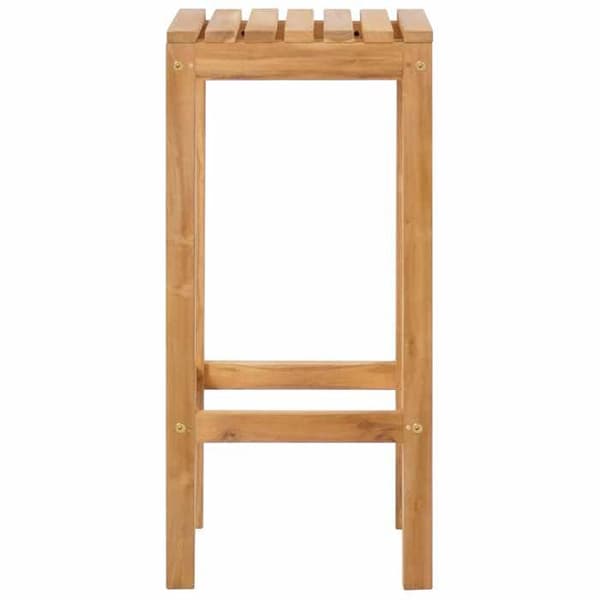 Maison Exclusive - 2 kpl baarijakkara luonnollinen tiikkipuu