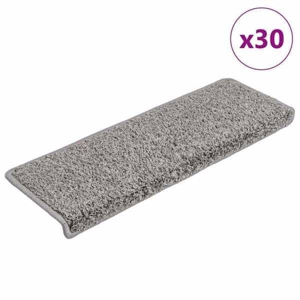 Maison Exclusive - Trappmatta 30 delar 65 x 21 x 4 cm Grå Rektangulär kant