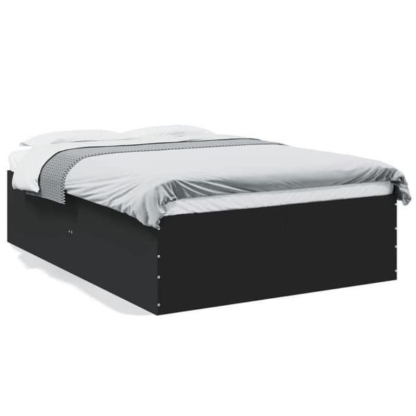 Maison Exclusive - Sengestel uden madras sort 135x190 cm Svart