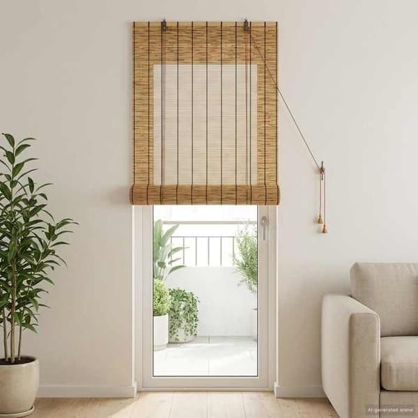Maison Exclusive - Rullgardin Brun 100 x 220 cm Rör