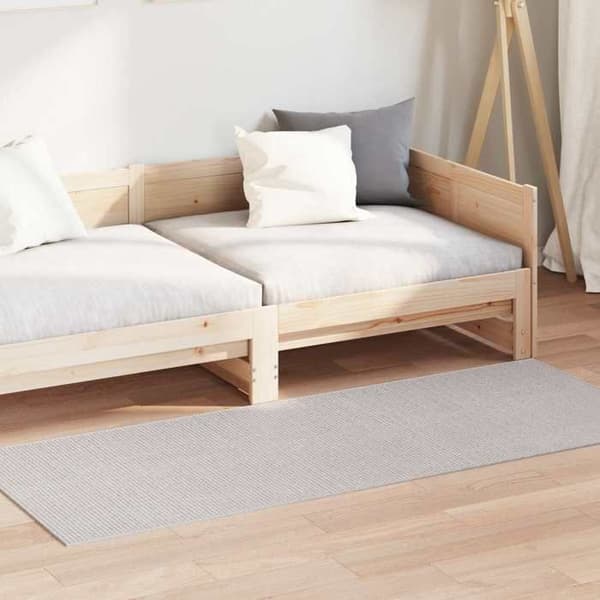 Indendørstæppe - EKSKLUSIV HUS - LUGO - 150x80 cm - Creme - Polyester - Skridsikker Grädde