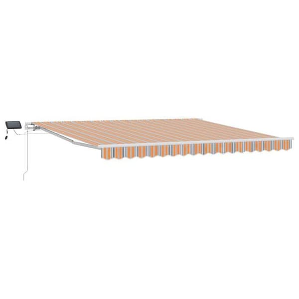 Maison Exclusive - Fällbart Markis Multicolor 400 × 300 cm Tyg och Aluminium