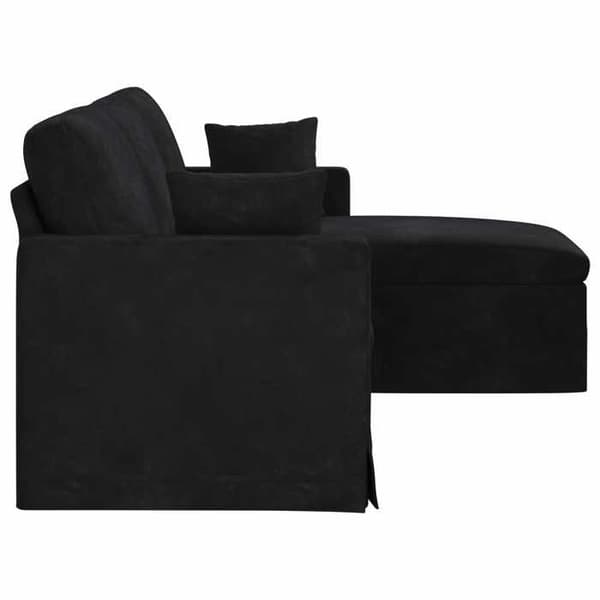 Maison Exclusive - Musta Sohva 198 x 134 x 80 cm Sametti