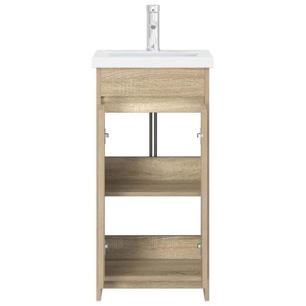 Maison Exclusive - Badeværelsesmøbel med vask i Sonoma eg
