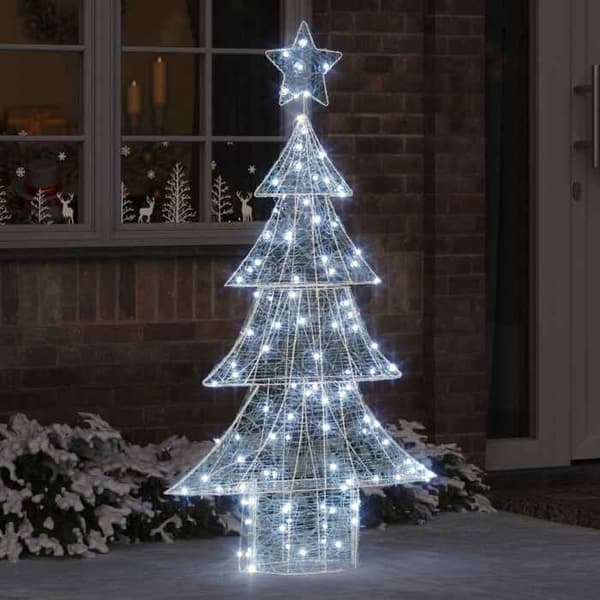 Maison Exclusive - Julgran 160 LED Kallvit 150 cm Akryl