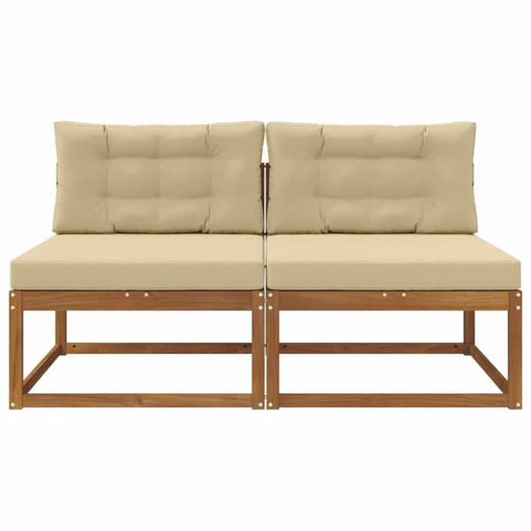 Maison Exclusive - Sofa til udendørs brug med 2-delt naturpude
