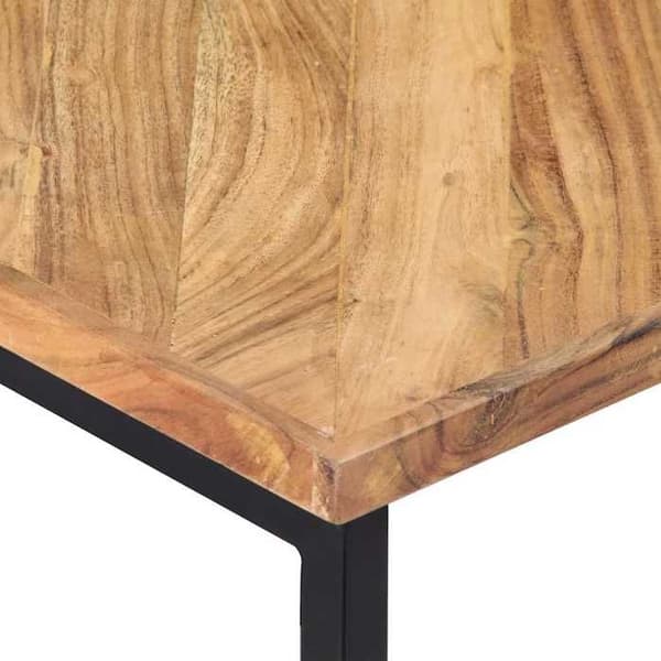 Maison Exclusive - Soffbord 110x110x36 cm Solid akaciaträ kastanj