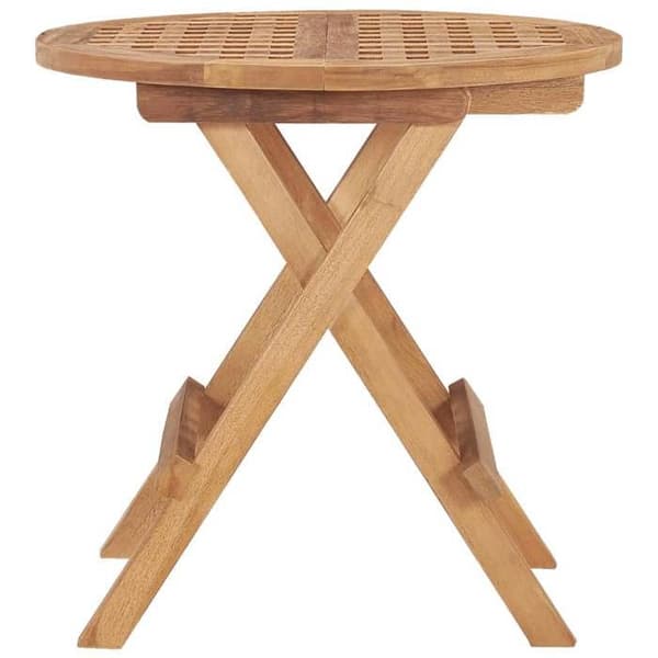 Maison Exclusive - Fällbord för trädgård 50x50x50 cm i solid teakträ
