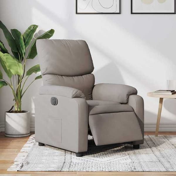 Maison Exclusive - Elektrisk lænestol Taupe Stof