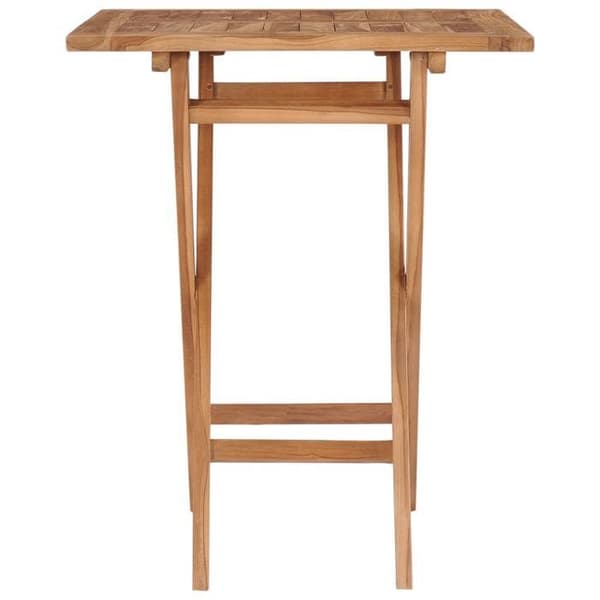 Maison Exclusive - Fällbord för trädgård 60x60x75 cm i solid teakträ