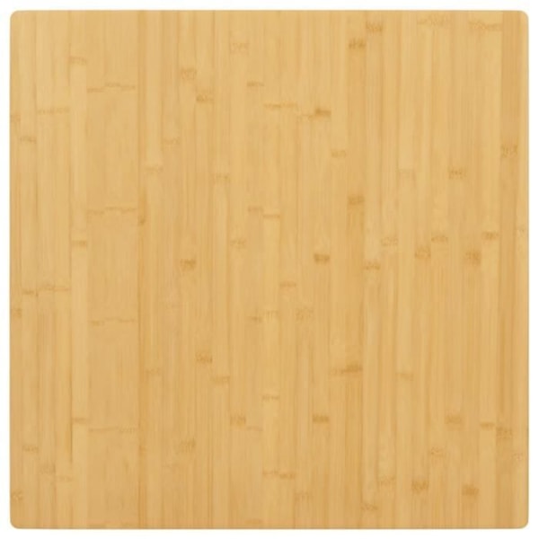 Bordsskiva 90x90x2,5 cm bambu [cm] Brun