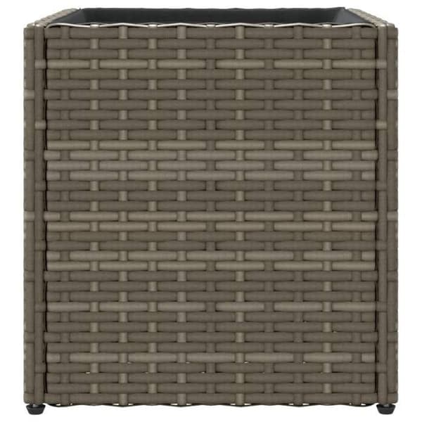 Maison Exclusive - Grå kruka 36x30x32 cm flätad resin Grå