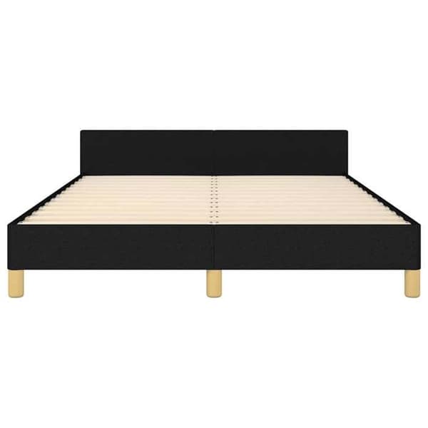 Maison Exclusive - Sengestel uden madras sort 140x190 cm stof