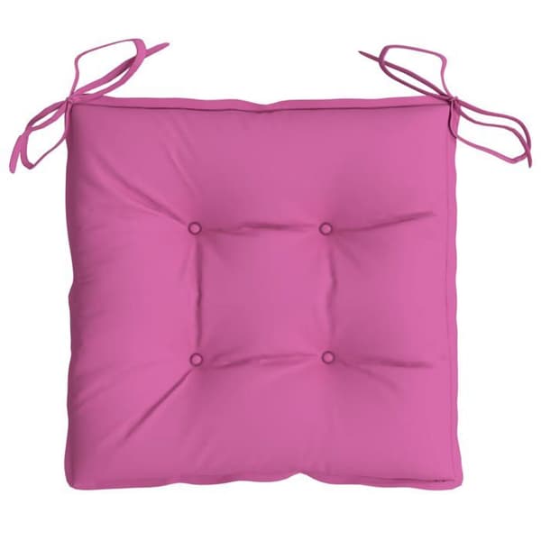 Maison Exclusive - Stolsdynor set om 2 rosa 40x40x7 cm tyg rosa