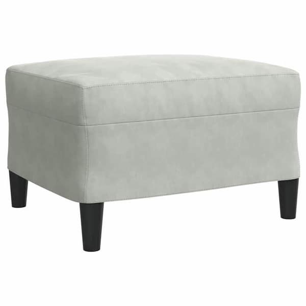 Maison Exclusive - Sæt af 3 sofaer med puder Lys grå Velour