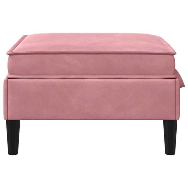 Maison Exclusive - Puff med Opbevaring Rosa Velour